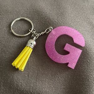 Handmade Letter "G" Keychain